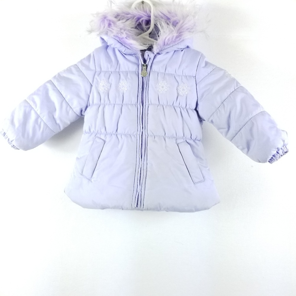 London Fog Coat with Faux Fur Lining on Hood